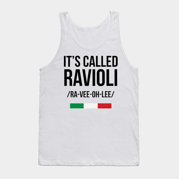 It's called Pasta Ravioli Tank Top by CookingLove